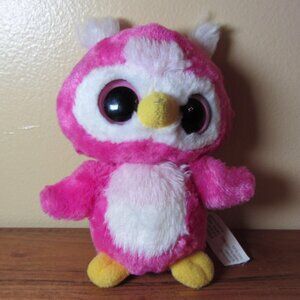 plush Aurora yoo hoo & friends pink owl WORKS (W5470)